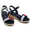 Tommy Hilfiger Espadrilles Tommy Hilfiger Rope Wedge Sandal T3A2-31053-0048Y004 M Blue/White/Red Y004