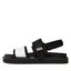 Calvin Klein Jeans Sandalen Calvin Klein Jeans Sandal Doublebar Hardware YM0YM00643 White/Black YBH