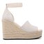 Calvin Klein Jeans Еспадрили Calvin Klein Jeans Wedge Sandal Wide Su Con YW0YW00963 Ancient White YBH