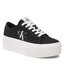 Calvin Klein Jeans Tenisky Calvin Klein Jeans Flatform+ Cupsole Low Txt YW0YW01033 Black BDS