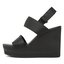 Calvin Klein Jeans Сандали Calvin Klein Jeans Wedge Sandal Webbing YW0YW00959 Black BDS