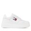 Tommy Jeans Sportcipő Tommy Jeans Retro Basket Flatf EN0EN02086 White 0K4