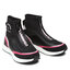 KARL LAGERFELD Sneakers KARL LAGERFELD KL62155 Black Lthr/Text W/Pink