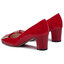 Sagan Halbschuhe Sagan 2256 Czerwony Lakier/Złoty