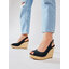 Tommy Hilfiger Espadrilky Tommy Hilfiger Iconic Elena Sling Back Wedge FW0FW04789 Desert Sky DW5