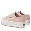 Superga Sneakers aus Stoff Superga 2830 Platform S9111LW Pink Skin/F Avorio AFB