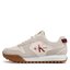 Calvin Klein Jeans Sneakersy Calvin Klein Jeans Toothy Runner Irregular Lines YM0YM00624 Ancient White/Eggshell