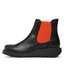 Fly London Ghete Jodhpur Fly London Salvfly P143195083 Black (Orange Elastic) 083