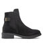 Tommy Hilfiger Μποτάκια με λάστιχο Tommy Hilfiger Th Suede Flat Boot FW0FW06750 Black BDS