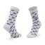 Reebok Комплект 3 чифта дълги чорапи мъжки Reebok Classics Fold-Over GG6684 White/Vector Blue/Vector Red