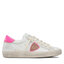 Philippe Model Sneakers Philippe Model Prsx Low Woman PRLD WNN3 Blanc/Fucsia