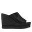 Calvin Klein Jeans Еспадрили Calvin Klein Jeans Wedge Sandal Webbing YW0YW00961 Black DBS