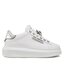 KARL LAGERFELD Сникърси KARL LAGERFELD KL62576K White Lthr W/Silver