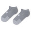 Under Armour Set di 3 paia di calzini corti unisex Under Armour Heatgear No Show Sock 1346755-035 Gray