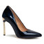 R.Polański High Heels R.Polański 0808 Granatowy Lakier