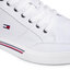 Tommy Hilfiger Tenis superge Tommy Hilfiger Core Corporte Textile Sneaker FM0FM03390 White YBR