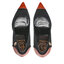 Baldowski Stilettos Baldowski D03701-1451-002 Skóra Koniak 98/Zamsz Czarny