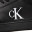 Calvin Klein Jeans Сникърси Calvin Klein Jeans Casual Cupsole Laceup Low Mono YM0YM00496 Triple Black 0GT