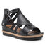 Tamaris Szandál Tamaris 1-28221-28 Black/Struct. 027