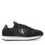 Calvin Klein Jeans Сникърси Calvin Klein Jeans Runner Sock Laceup Ny-Lth YM0YM00553 Black 01H