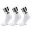 New Era 3 pár uniszex hosszú szárú zokni New Era Stripe Crew 13113626 White