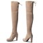 Stuart Weitzman Cizme lungi muschetar Stuart Weitzman Highland YL53475 Brownstone Suede