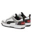 Puma Sneakersy Puma Rebound Layup Lo Sl Jr 370490 20 Puma White-Puma Black-Concrete Gray-For All Time Red