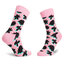 Happy Socks Șosete Înalte Unisex Happy Socks CRS01-3300 Roz