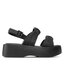 Melissa Sandali Melissa Velvet Platform Ad 33420 Black 52293