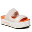 Calvin Klein Jeans Чехли Calvin Klein Jeans Flatform Sandal Webb YW0YW01074 Eggshell/Shocking Orange ACF