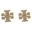 Tory Burch Set náušnice a náhrdelník Tory Burch Kira Pave Pendant And Stud Earring Set 145510 Tory Gold/Crystal 783