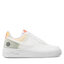 Nike Обувки Nike Air Force 1 Crater (GS) White/White/Orange