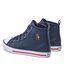 Polo Ralph Lauren Sneakers aus Stoff Polo Ralph Lauren Hamptyn Hi II RF103726 M Navy