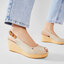 Tommy Hilfiger Espadrilky Tommy Hilfiger Iconic Elba Sling Back Wedge FW0FW04788 Stone AEP