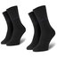 Tom Tailor Súprava 2 párov vysokých dámskych ponožiek Tom Tailor 9702 Black 610