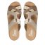 Rieker Șlapi Rieker 62989-62 Beige Kombi