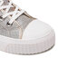 MICHAEL Michael Kors Sneakers aus Stoff MICHAEL Michael Kors Gertie High Top 43S2GTFE6D Silv/Plgold
