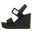 Calvin Klein Jeans Сандали Calvin Klein Jeans Wedge Sandal Badge YW0YW01028 Black BDS