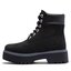 Timberland Turistická obuv Timberland Stone Street 6In Wp TB0A5RH50151 Black Nubuck