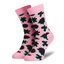 Happy Socks Șosete Înalte Unisex Happy Socks CRS01-3300 Roz