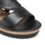 Tamaris Szandál Tamaris 1-28221-28 Black/Struct. 027