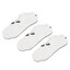 Asics Sada 3 párů nízkých ponožek unisex Asics 3PPK Ped Sock 155206 White 0001