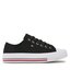 Tommy Hilfiger Plátěnky Tommy Hilfiger Low Cut Lace-Up Sneaker T3A9-32677-0890 S Black 999