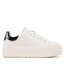 Calvin Klein Сникърси Calvin Klein Squared Flatform Cupsole Lace Up HW0HW01775 White/Black 0K8