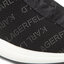 KARL LAGERFELD Sneakersy KARL LAGERFELD KL62119 Black Knit Textile W/Lt Grey
