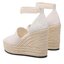 Calvin Klein Jeans Еспадрили Calvin Klein Jeans Wedge Sandal Wide Su Con YW0YW00963 Ancient White YBH