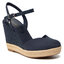 Tommy Hilfiger Espadrilky Tommy Hilfiger Basic Closed Toe High Wedge FW0FW04786 Desert Sky DW5