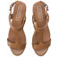 Tommy Hilfiger Σανδάλια Tommy Hilfiger Elevated Leather Flatform Sandal FW0FW03944 Summer Cognac 929