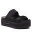 Calvin Klein Jeans Papucs Calvin Klein Jeans Flatporm Sandal Webb YW0YW01074 Black/Lavender Aura BEH
