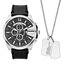 Diesel Ajándékszett Diesel Mega Chief Set Chronograph DZ4559 Black/Silver